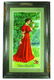 1907 Budweiser "Girl" Cardboard Advertising Sign