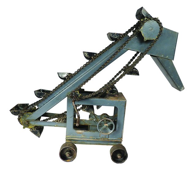 Buddy L Pressed Steel Toy Sand Loader: Buddy L Pressed Steel, Toy Sand Loader. Model 230, ca. 1924-27. Original good condition. 21 X 9 1/2 X 18 inches.