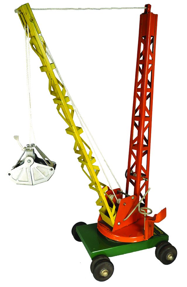 Buddy L Steel Toy Mobile Construction Derrick: Buddy L Pressed Steel, Toy Mobile Construction Derrick, ca. 1953-54. Model 3737. Very good original condition. 24 inches tall.