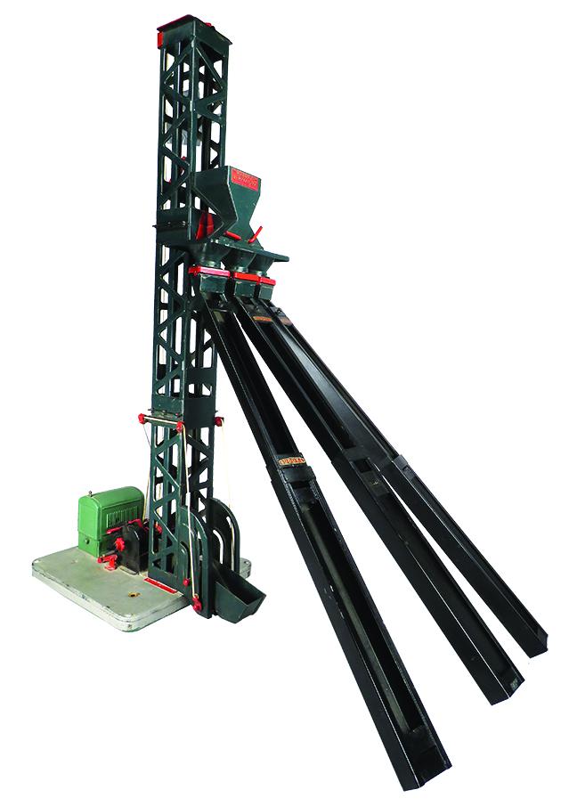 Buddy L Pressed Steel Toy Hoisting Tower: Buddy L Pressed Steel, Toy Hoisting Tower, ca. 1928-31. Model 350. Restored, near mint condition. 12 X 37 X 12 inches.