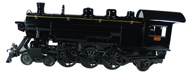 Buddy L Pressed Steel Toy Locomotive and Tender: Buddy L Pressed Steel, Toy Outdoor, Locomotive #963 and Tender, ca. 1926-31. Outdoor scale, model 1000. Restored condition. 44 inches overall.