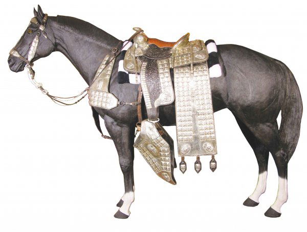 978: Impressive Bruce Lovins Silver Parade Saddle