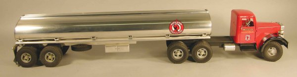 Smith Miller, Toy Truck, Mohawk Fuel Tanker Truck: Smith-Miller Toy Truck, Mohawk Fuel Tanker Truck. Fred Thompson production "T044". 36 1/2 inches long.