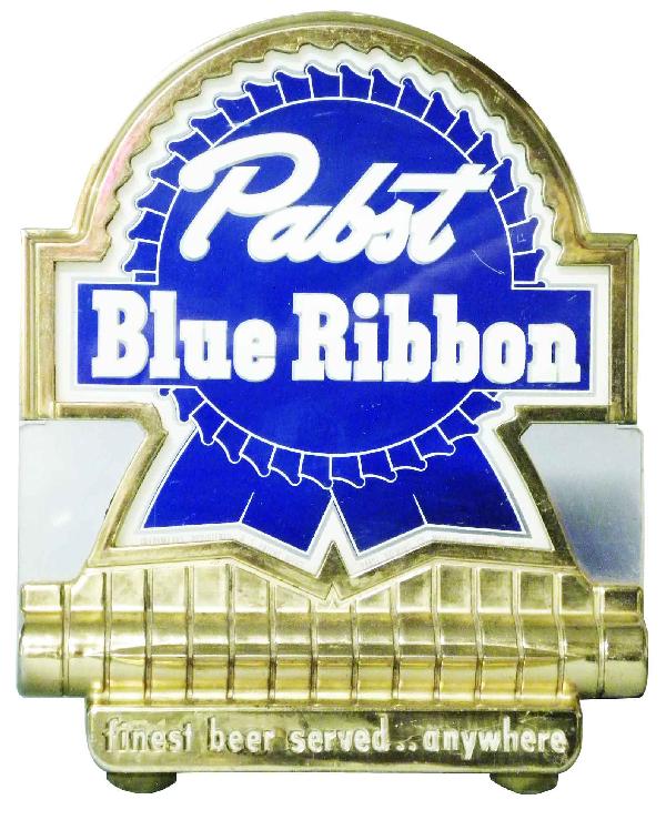Pabst Blue Ribbon Beer Counter Top Light Up Sign: Pabst Blue Ribbon Beer Counter Top Light Up Sign. Excellent working condition. 7 1/2 X 9 1/2 X 5 inches.