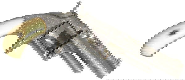 Smith and Wesson Model 1 1/2: Smith and Wesson Model 1 1/2. Serial number 196549. 32 cal. Five shot revolver, 3 1/2 inch barrel.