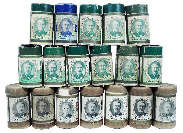 Asst of 18 Edison Cylinder Records: Asst of 18 Edison Cylinder Records. Various conditions.