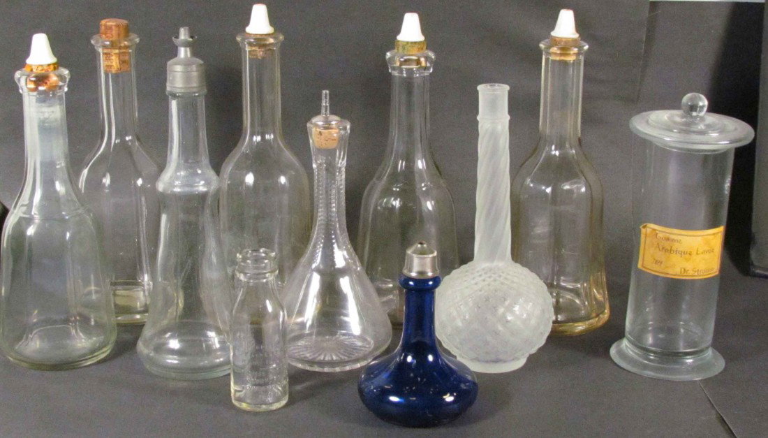 Misc. lot of Barber Shop Bottles: Misc. lot of Barber Shop Bottles. 10 pieces total. Various sizes and conditions.