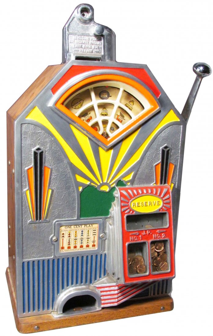 O.D. Jennings & Co." Little Duke" Slot Machine: O.D. Jennings & Co." Little Duke" Slot Machine. Deco front. Excellent working condition, comes with key.
