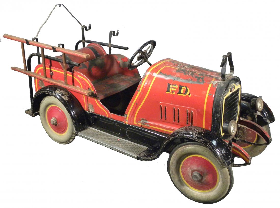 pedal fire truck with hose