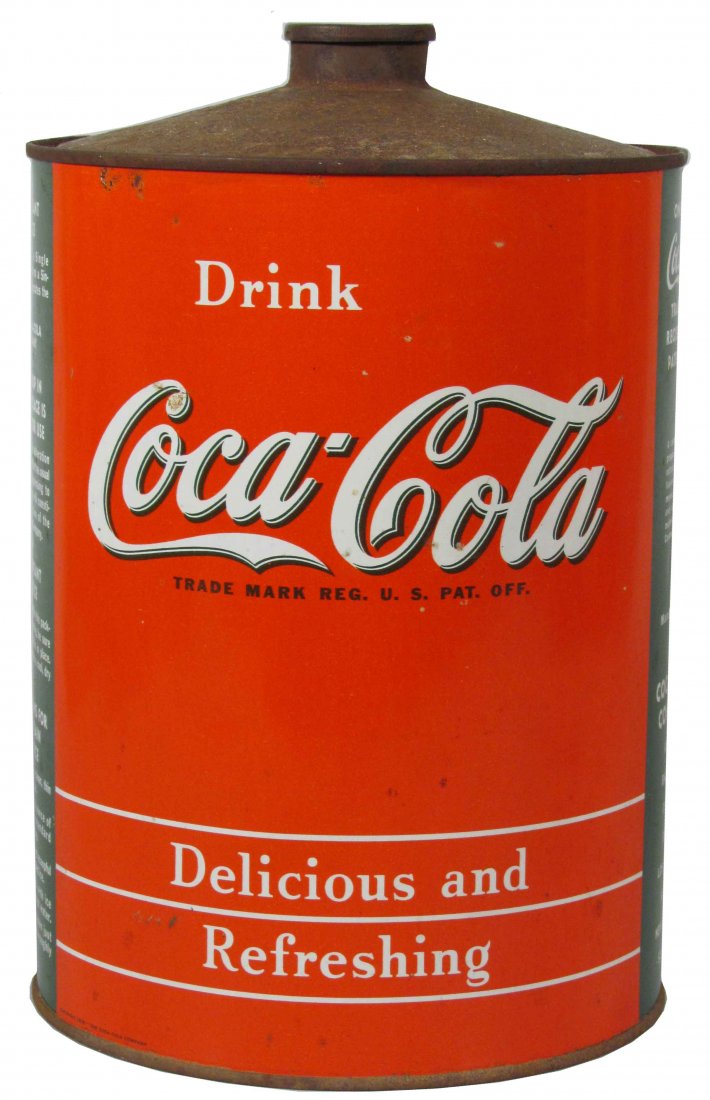 Coca Cola One Gallon Syrup Tin