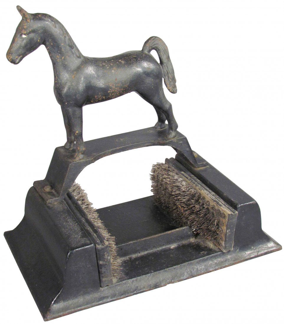 Rare Cast Iron Horse Boot Mud Scrapper