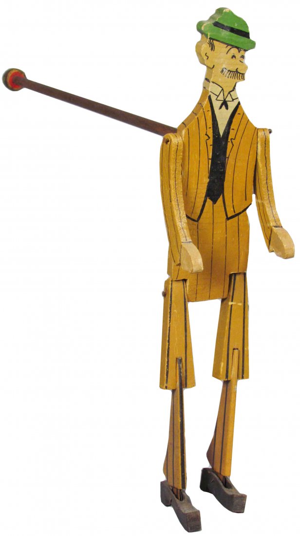 Mutt & Jeff Wood Die Cut Toy Walker: Mutt & Jeff Wood Die Cut Toy Walker. Good condition. 11 3/4 inches tall.