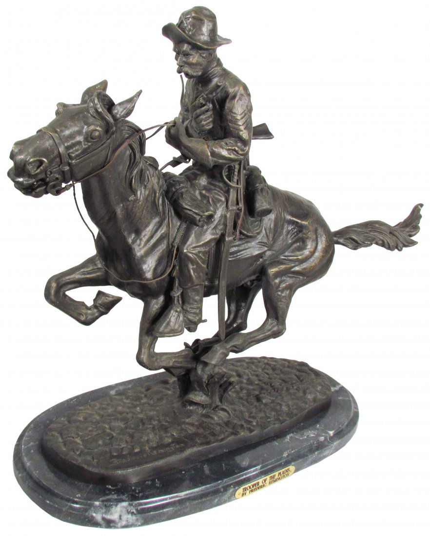Frederick Remington Bronze Apr 14, 2013 Showtime Auction Services in MI