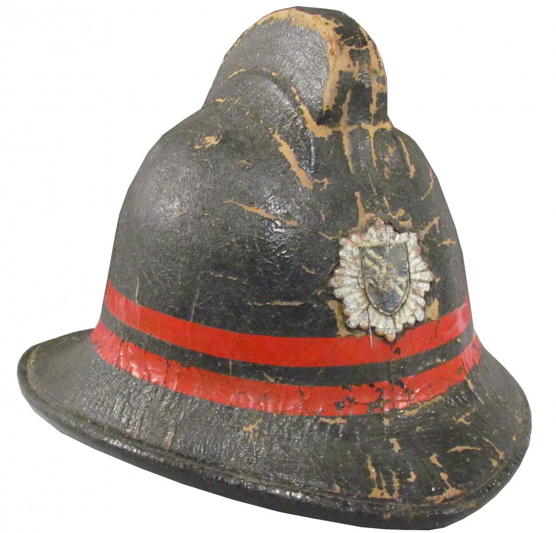 European Style "Cork" Fire Helmet - Apr 14, 2013 | Showtime Auction
