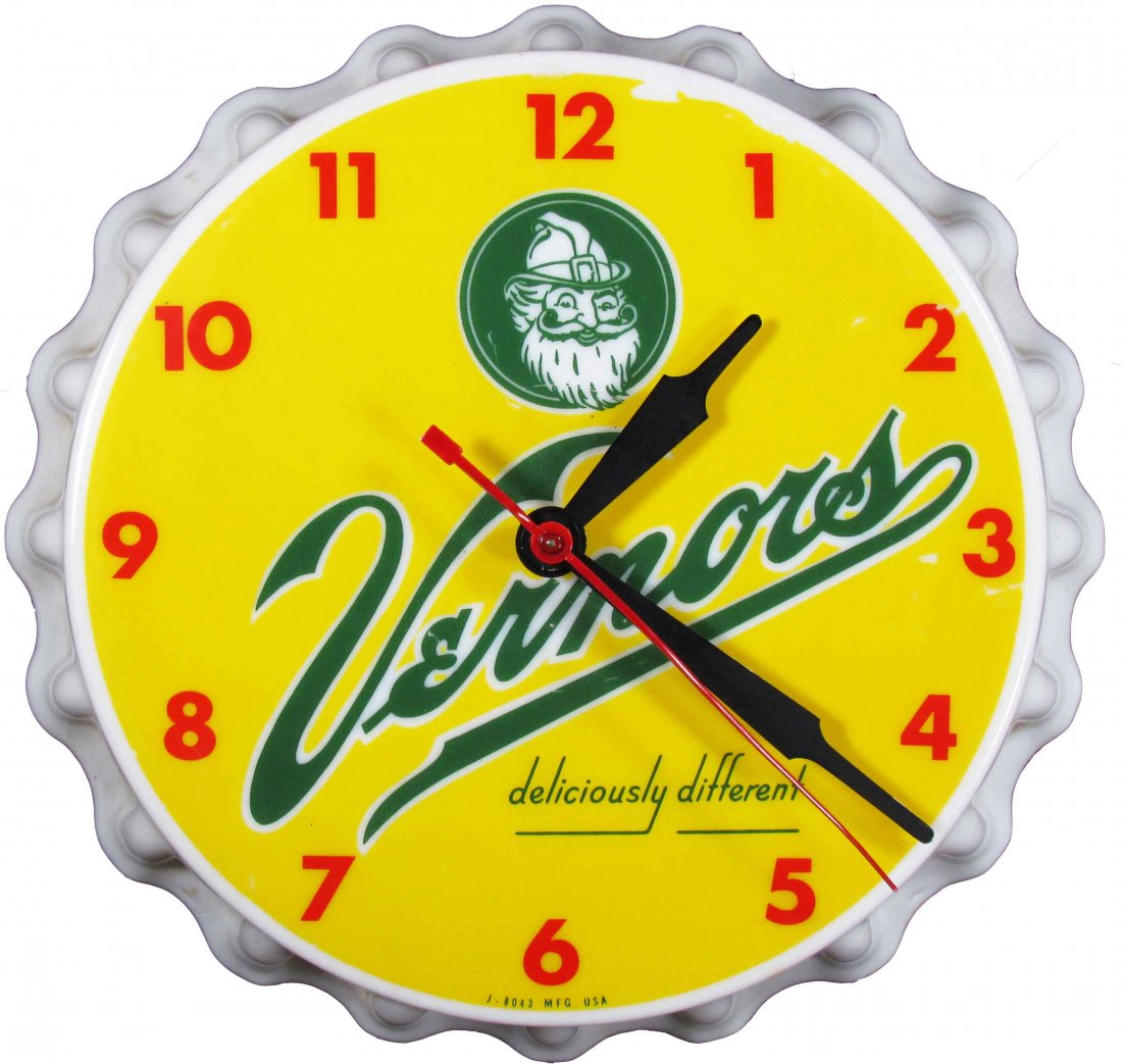 Vernors Plastic Advertising Clock