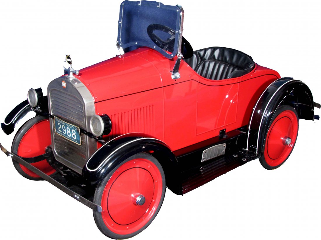 1928 Murray Steelcraft Flint Pedal Car: 1928 Murray Steelcraft Flint Pedal Car. A very nice older restoration of an all original rare, large pedal car. 53 inches long.