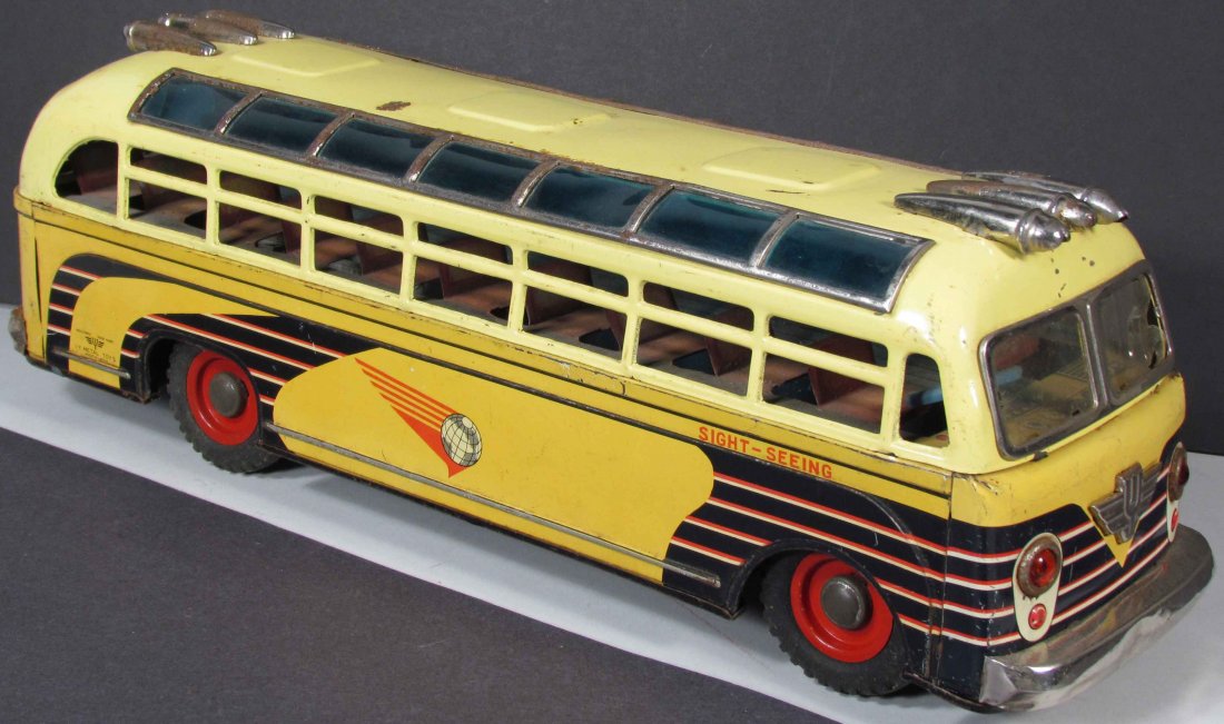 metal toy bus