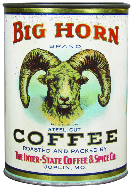 Rare Big Horn Brand 1 Coffee Tin