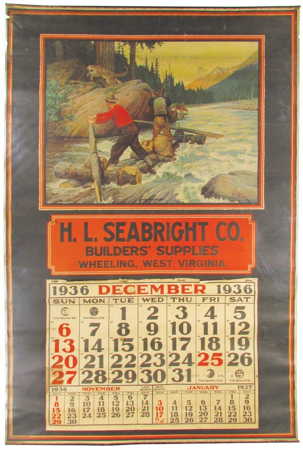 1936 Calendar Phillip R Goodwin Artist
