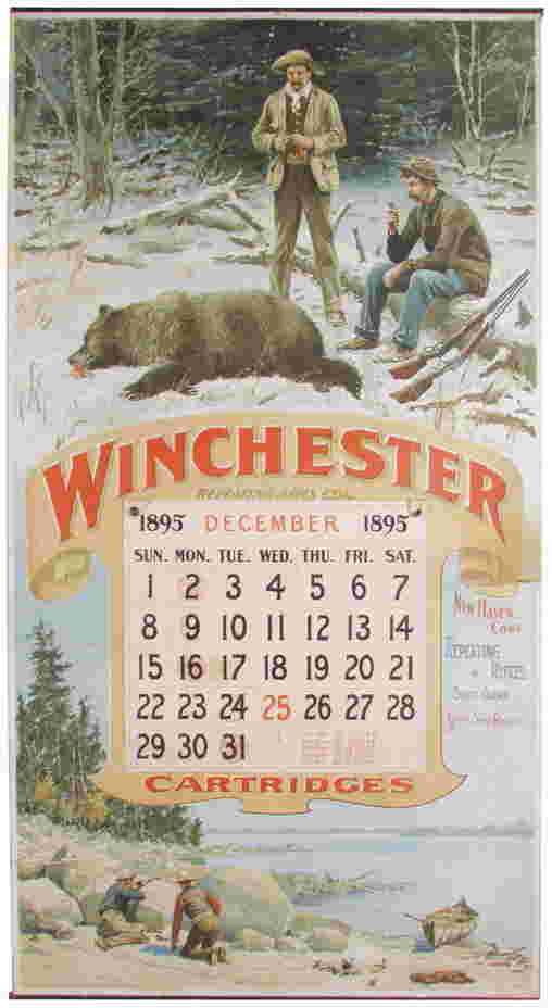 1895 Calendar for Winchester Repeating Arms Co.