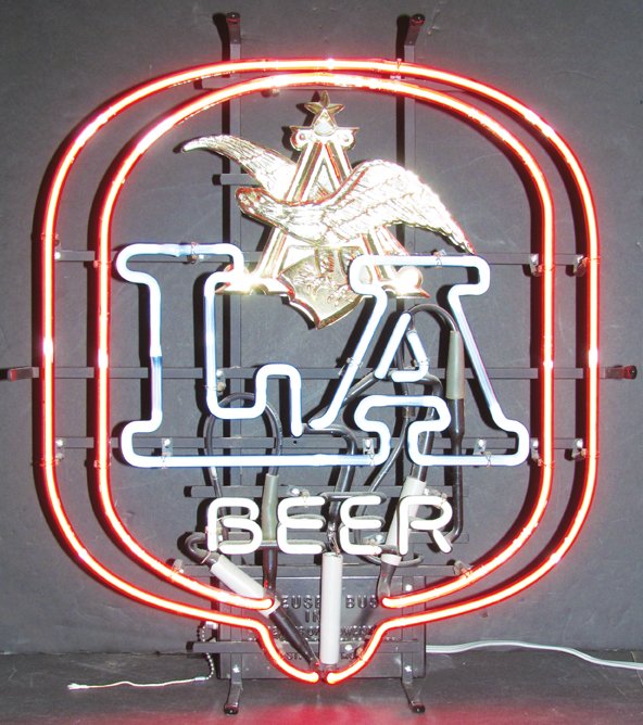 Anheuser Busch LA Beer Neon Sign