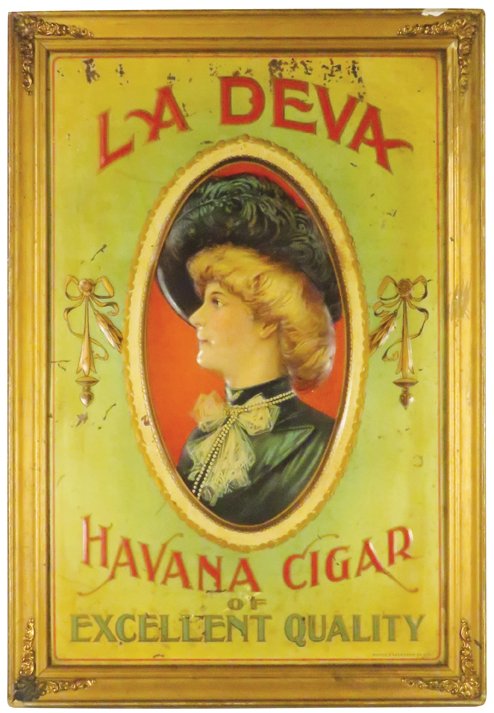 La Deva Havana Cigar Embossed Tin Sign (1 of 1)