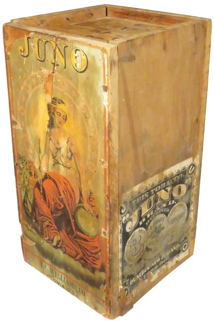 T.C. Williams Co. "Juno" Tobacco Wood Crate (1 of 2)