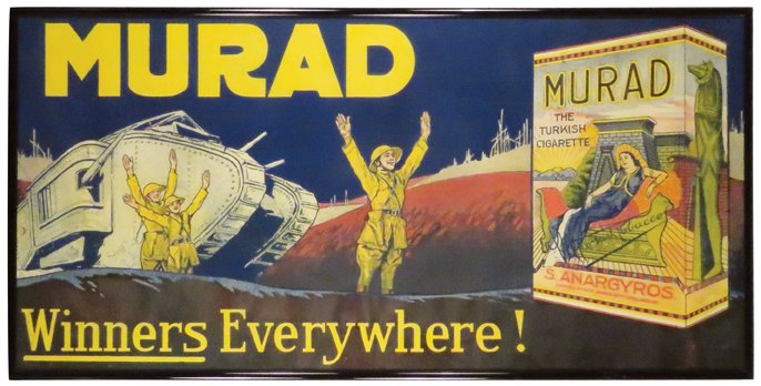 Murad Turkish Cigarettes Paper Sign (1 of 1)