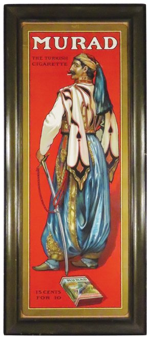 Murad Turkish Cigarettes Paper Sign (1 of 1)