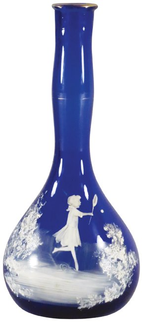 Mary Gregory Cobalt Blue Barber Bottle (1 of 1)
