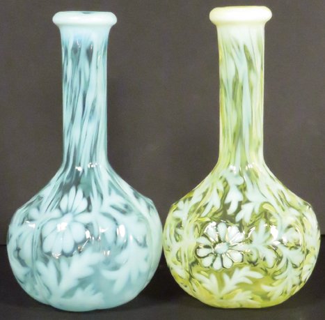 Two Daisy Fern Patterned Barber Bottles (1 of 1)
