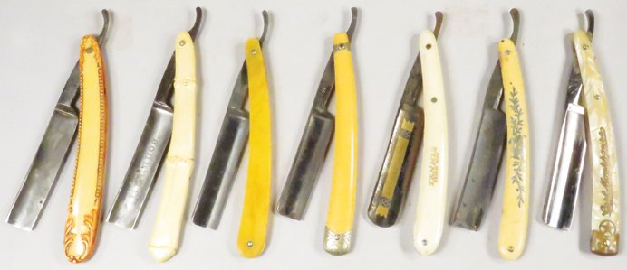 Collection of Seven Straight Razors (1 of 1)