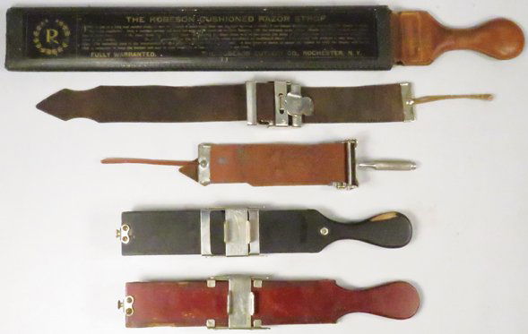 Collection of Five Razor Strops (1 of 1)