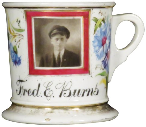 Personalized Shaving Mug for Fred E. Burns (1 of 1)