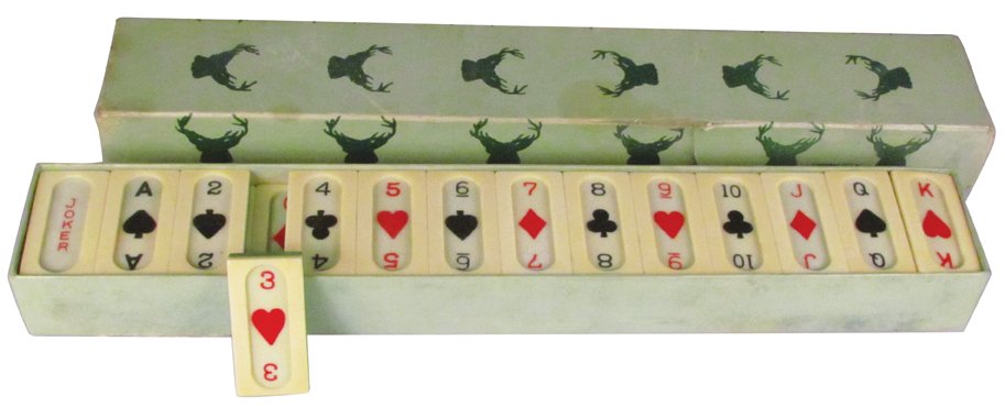 1935 The Elkloid Co. Card Suit Dominoes (1 of 1)