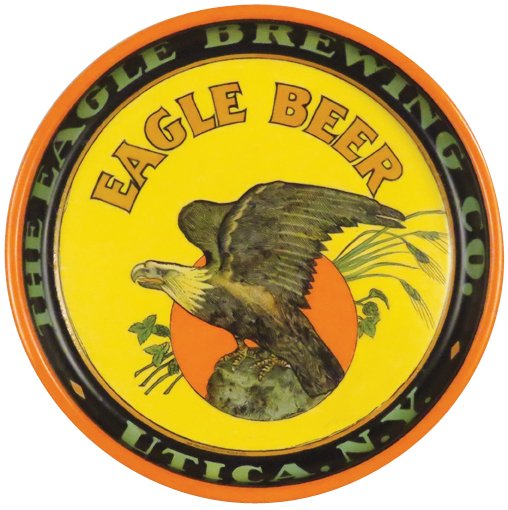 Eagle Brewing Company Tin Serving Tray