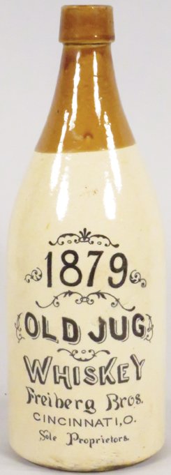 1879 Old Jug Whiskey Crock Bottle (1 of 1)