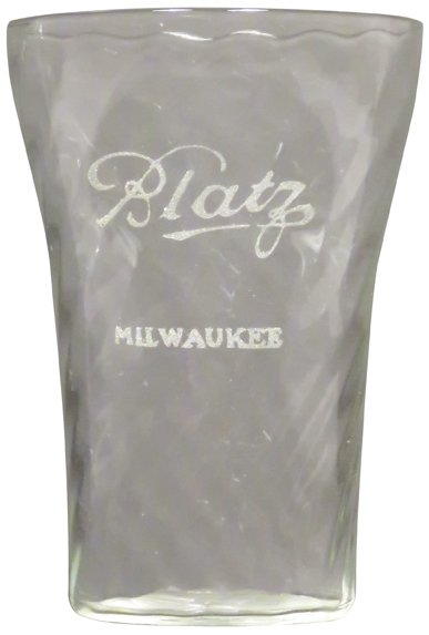 Blatz Etched Beer Glass (1 of 1)