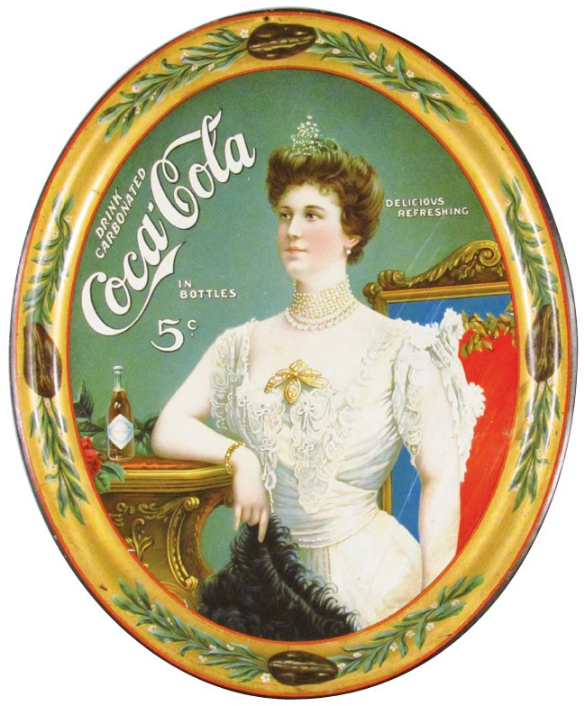 1905 Coca cola Tin Serving Tray (1 of 1)