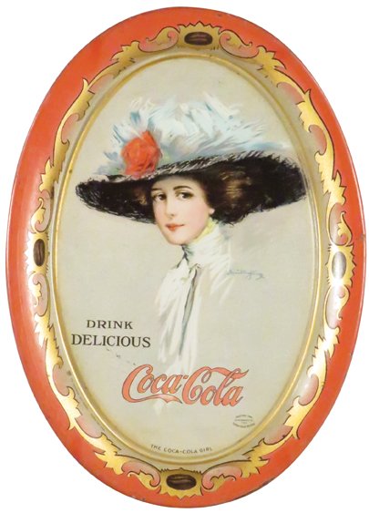 1910 Coca Cola Tin Tip Tray (1 of 1)