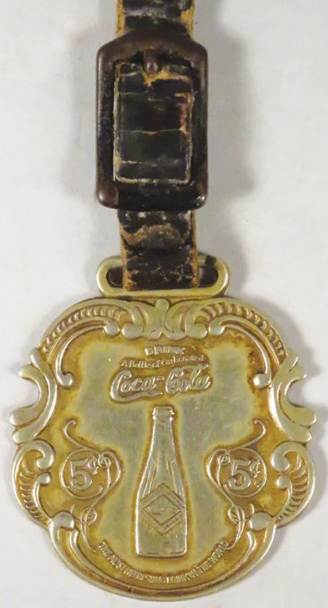 Coca Cola Sterling Silver Watch Fob (1 of 1)