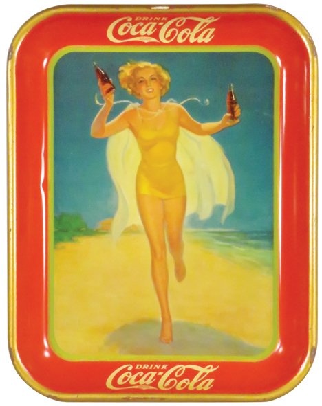 1937 Coca Cola Tin Serving Tray (1 of 1)
