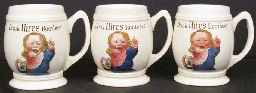 Three Hires Root Beer Mugs (1 of 2)