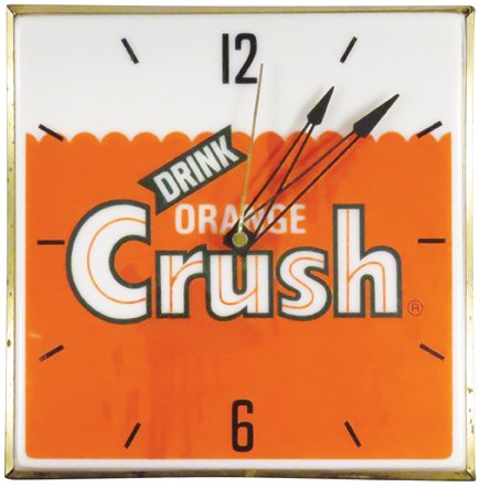 Orange Crush Electric Light Up Clock (1 of 2)