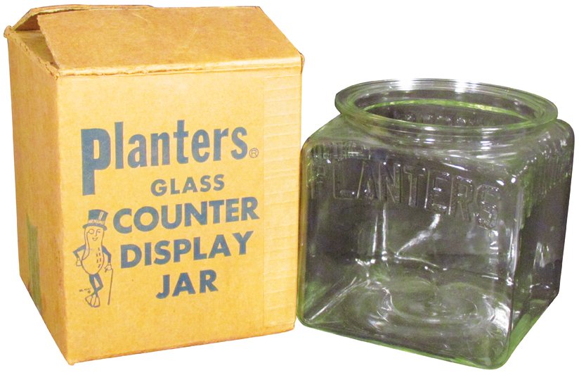 Planter's Square Salted Peanut Jar (1 of 1)