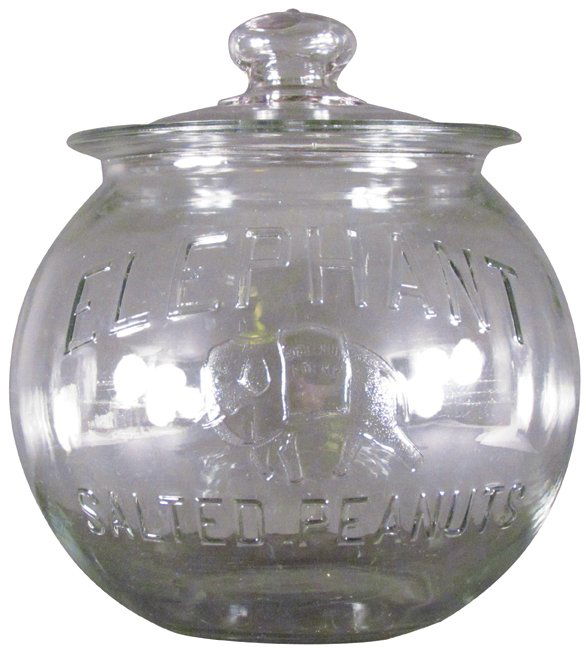 Elephant Salted Peanuts Store Jar