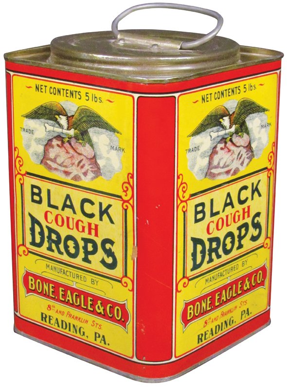 Rare Complete Set of Four Cough Drop Tins