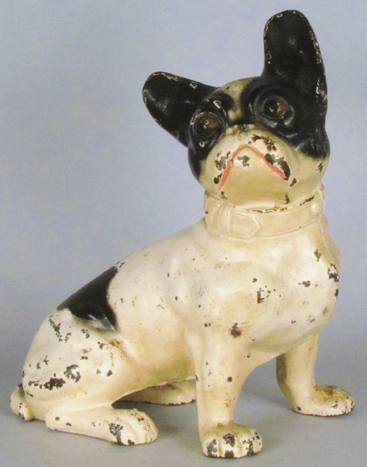 Cast Iron Hubley French Bull Dog Door Stop (1 of 2)
