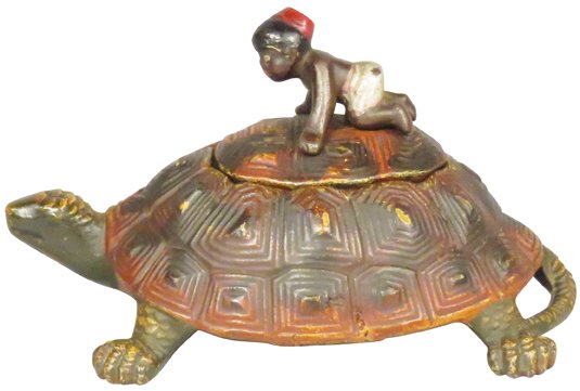 Cast Iron Black Americana Inkwell (1 of 2)