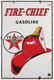 Fire Chief Gasoline Porcelain Sign